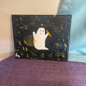 Ghost painting! Handmade by me!🙃